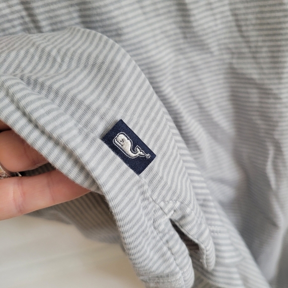 Vineyard Vines Men's Men's Gray Striped Island Polo Size Small - Picture 5 of 7